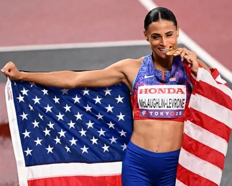 Sydney McLaughlin-Levrone runs quickest female 400m in 40 years to claim gold