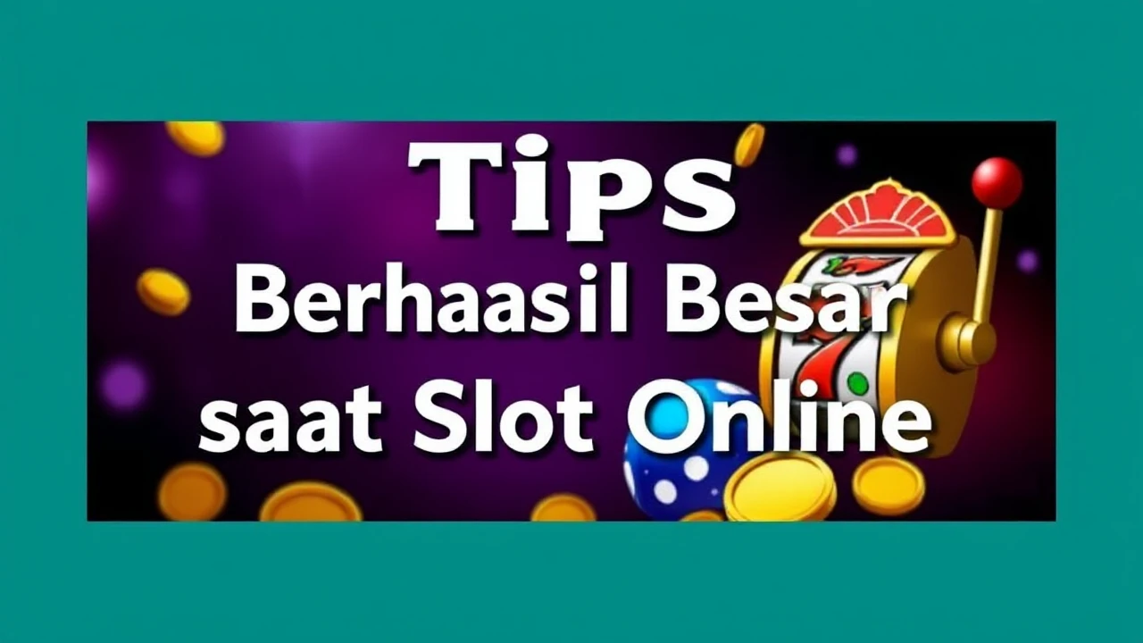 Tips Berhasil Besar saat Slot Online