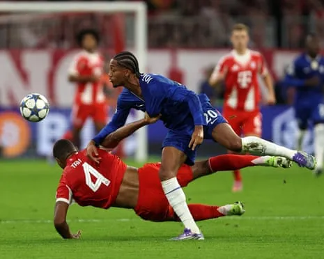 Chelsea's manager fumes after the German giants defender Jonathan Tah escapes red card in Champions League setback
